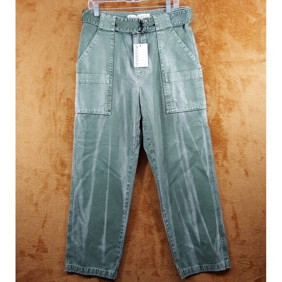 JW ANDERSON Jeans Mens Large Green Wide Leg Cargo Trouser $690 - Picture 3 of 12